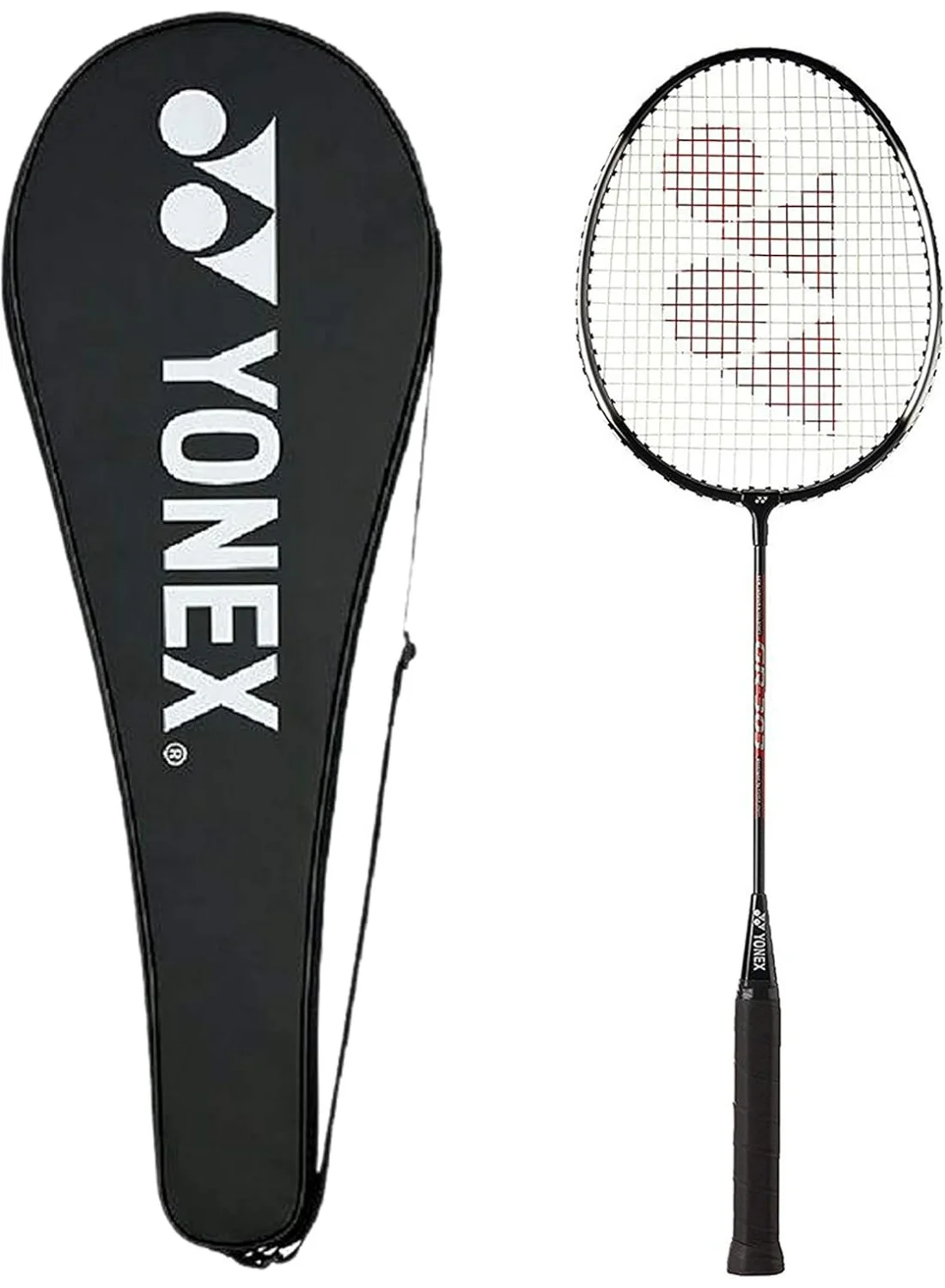 Premium Lightweight Badminton Racket Isometric Head Aluminium Frame with Protective Cover (99 g) yvb23