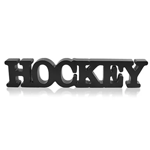 Premium Wooden Hockey Wall Sign Autograph Ready Decor for Players and Coaches (30 cm x 15 cm) j0mit