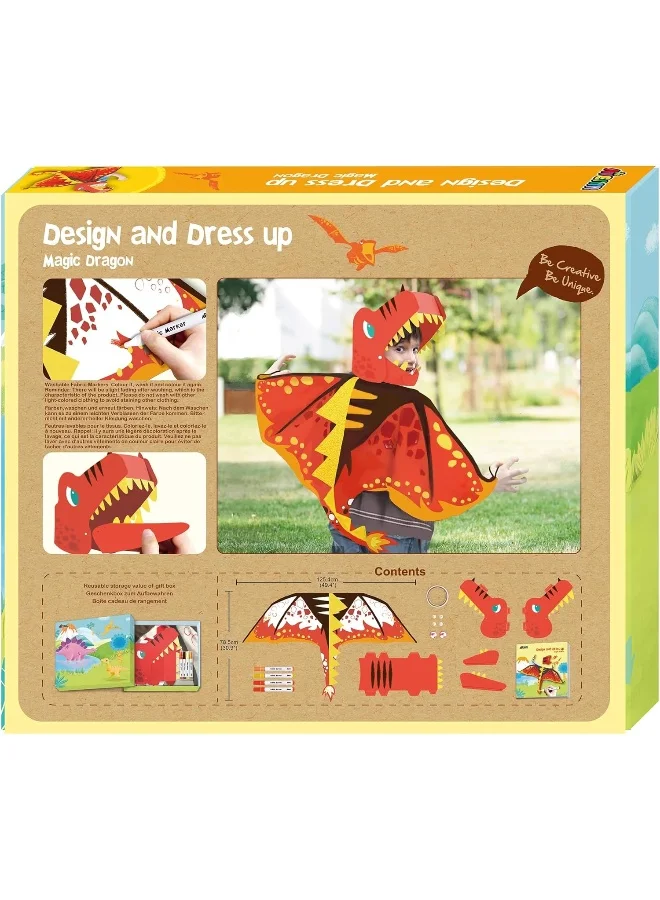 Avenir Unicorn DIY Costume Craft Set with Pre-Printed Wings and Markers (Kids, One Size) fvjvu