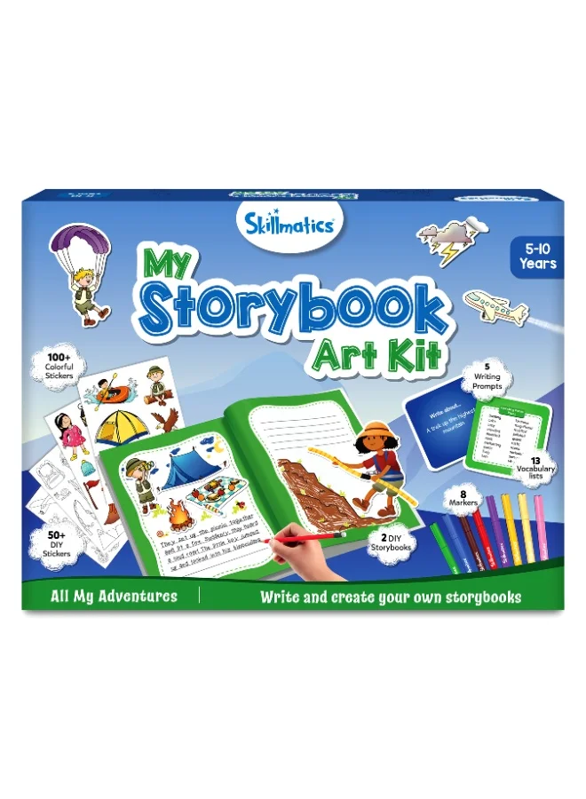 Skillmatics Storybook Art Kit Creative Writing and Adventure Activity Set for Kids (300 Stickers) g5426