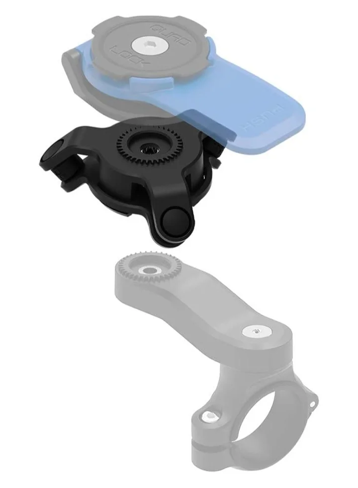 Premium Motorcycle Smartphone Vibration Dampener Mount Accessory (Black, 1 Piece) 015bw