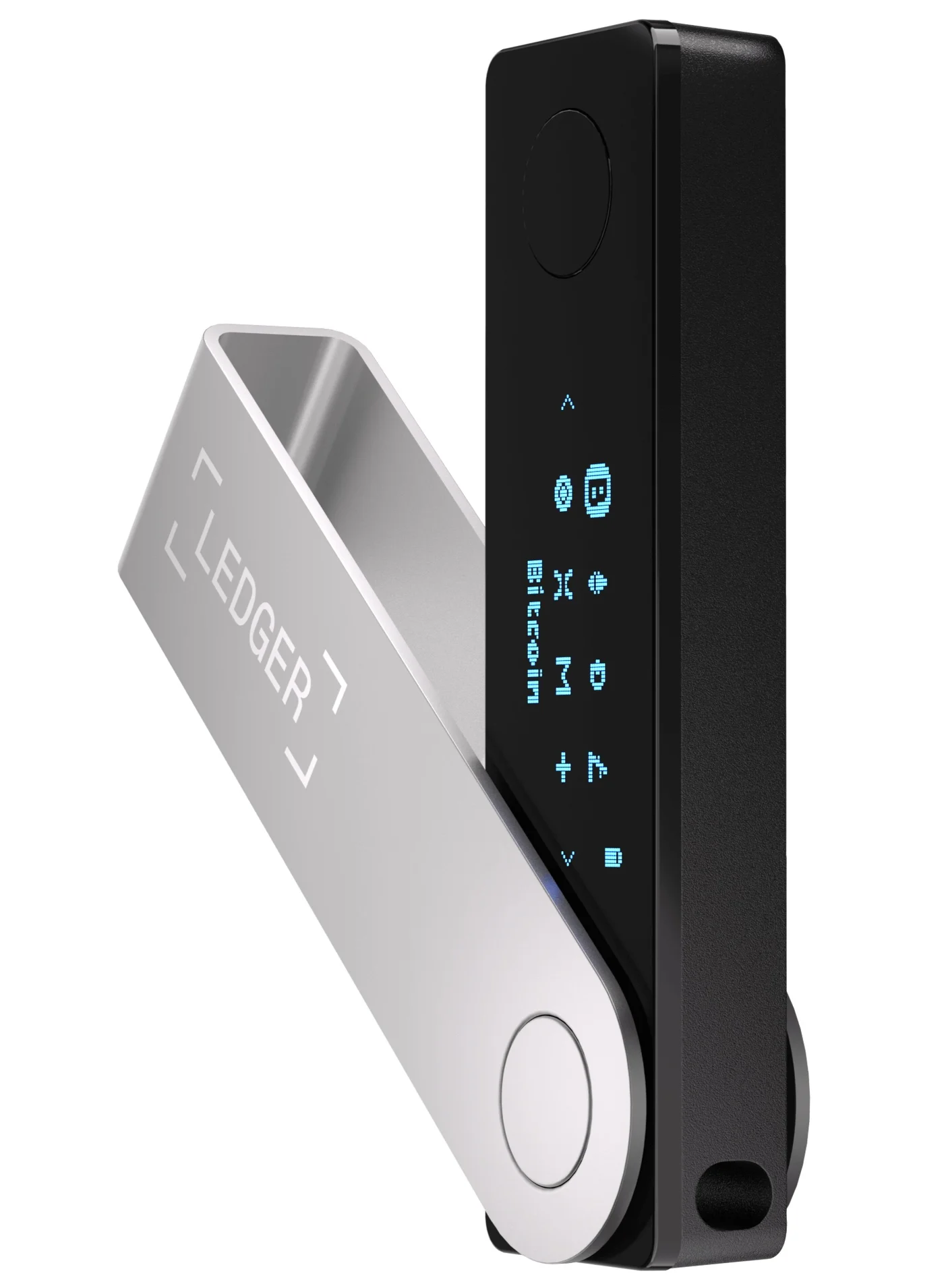Premium Crypto Hardware Wallet with Bluetooth Connectivity Secure Digital Asset Storage Device (Black, 1 Unit) mvde1