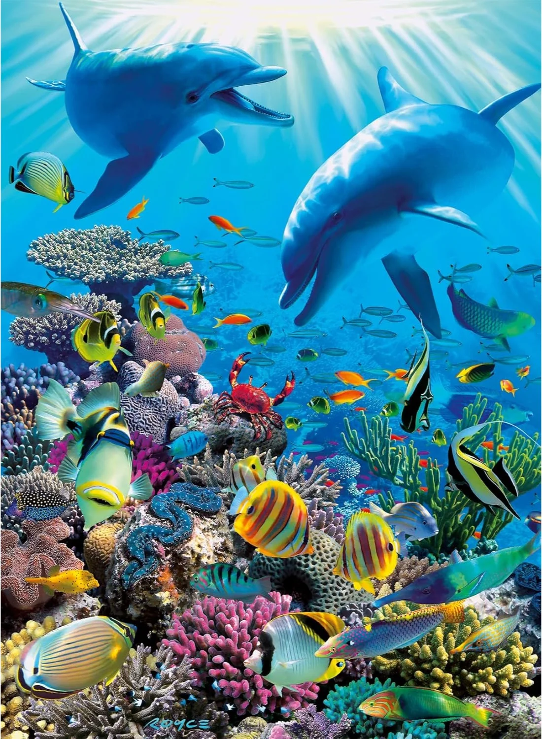 Underwater Adventure 300 Piece XXL Jigsaw Puzzle Premium Cardboard Educational Activity for Kids (Multicolor, 300 Pieces) yhc00