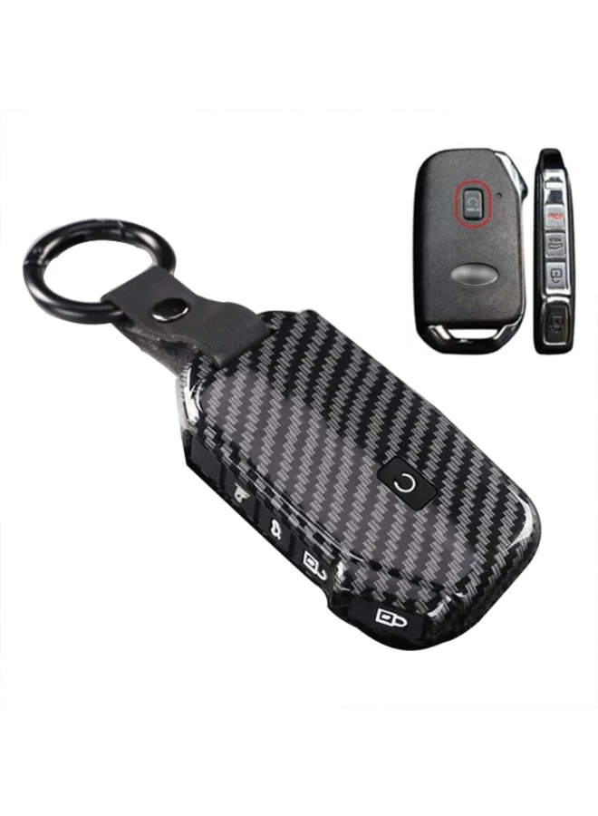 NOSKIN Carbon Fiber Pattern Key Fob Cover with Keychain Premium ABS Plastic Protective Case for Automotive Remote Entry 4ggm0