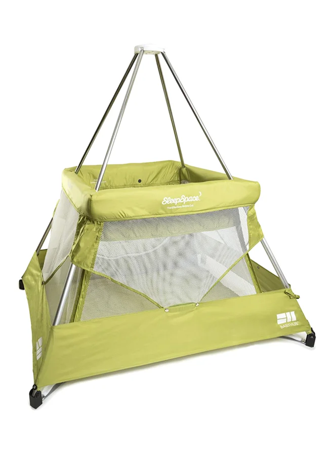 BabyHub Travel Cot with Mosquito Net (Portable Foldable Bed for Infants, Grey, 100 x 60 x 70 cm) fckmn