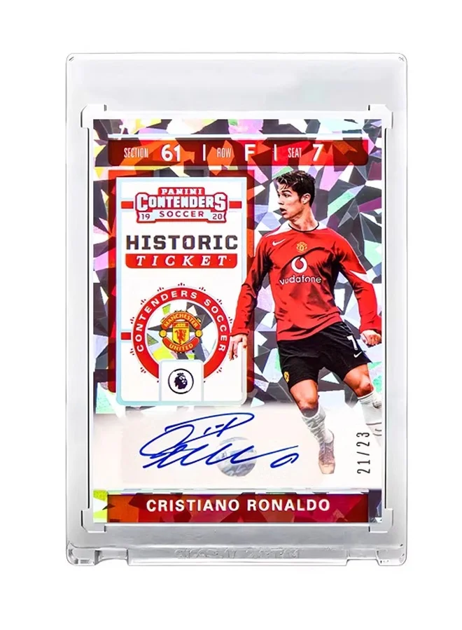 Premium Soccer Trading Card Autographed Refractor Edition for Fans and Collectors (Single Card, 8.9 cm x 6.4 cm) 0ka79