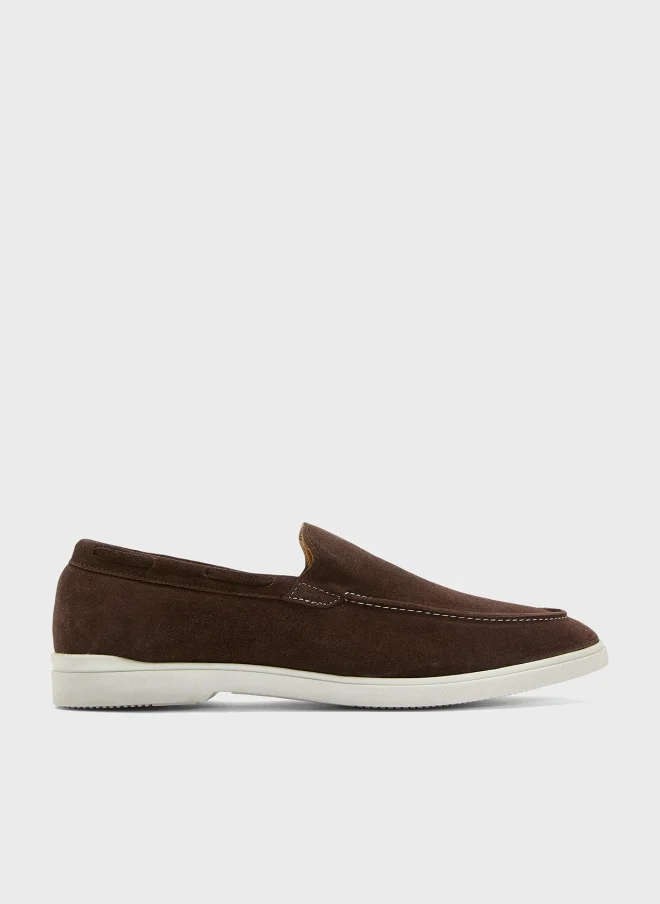 Robert Wood Classic Suede Driving Loafers Premium Slip-On Footwear for Men (Brown, 42 EU) 1bla9