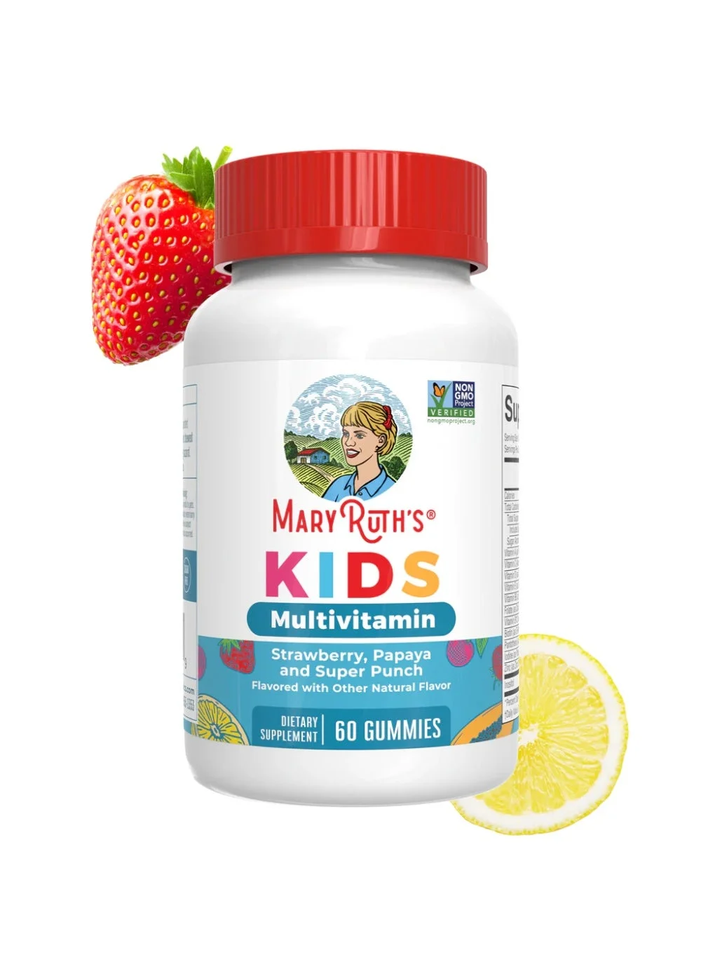MaryRuth Organics Kids Multivitamin Gummies Sugar Free Daily Supplement with Vitamin C D3 and Zinc (60 Count) 06drz