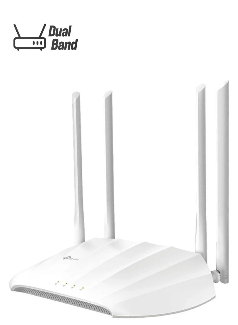 TP-Link AC1200 Wireless Gigabit Access Point Desktop WiFi Bridge with 4 External Antennas and PoE Support (White) cvsal