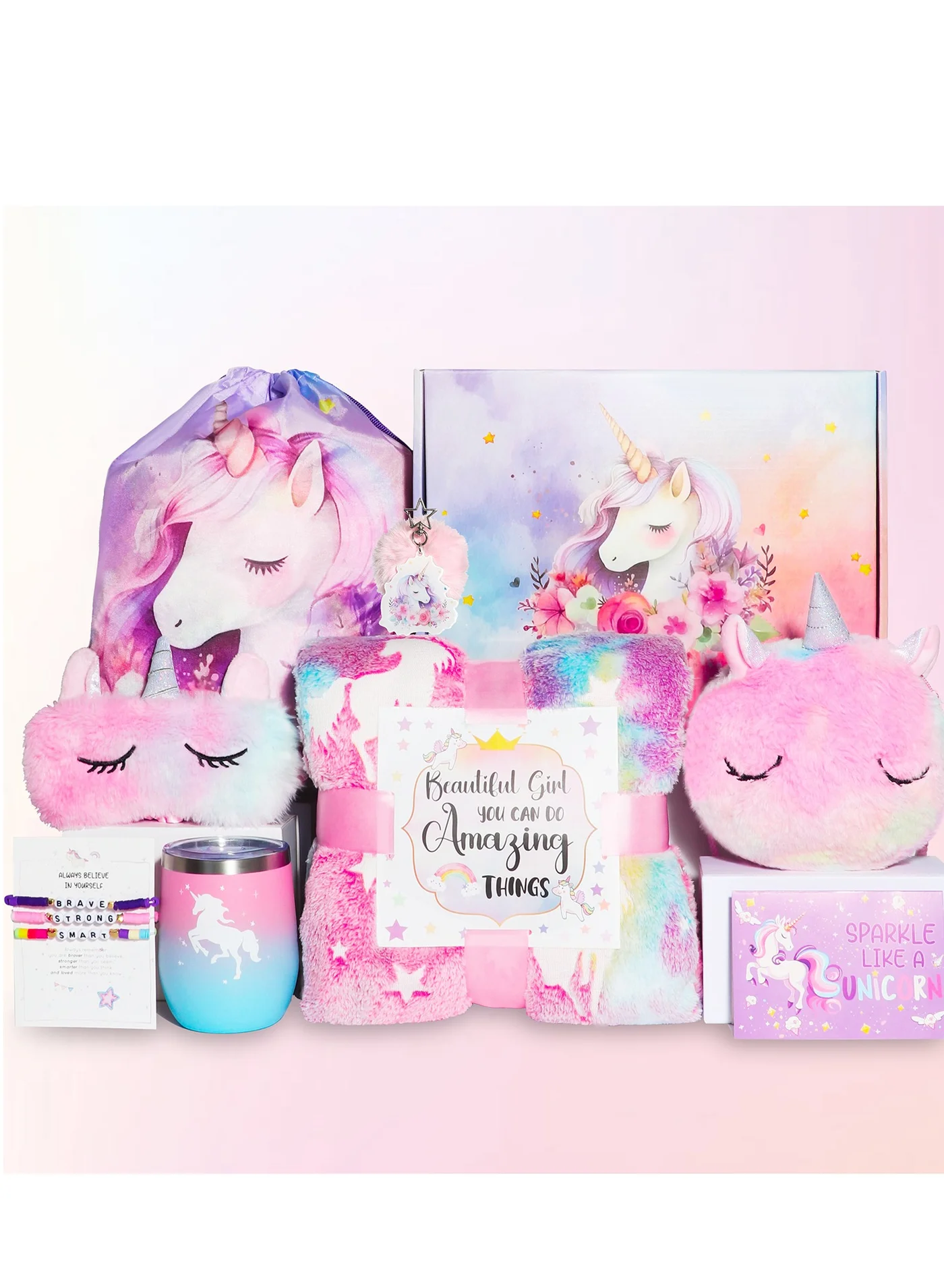 KINGMAZI Unicorn Gift Set for Girls Premium Activity Kit for Birthday and School (Multicolor, 1 Set) sb0mc