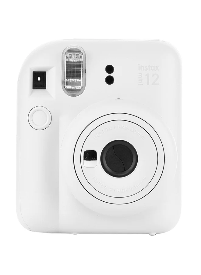 Premium Instant Film Camera Compact Portable Photography Device (Clay White) 76d8h