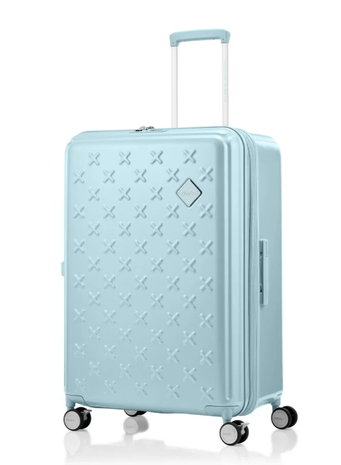 Sparky Hard Shell Spinner Suitcase Lightweight Polycarbonate Travel Luggage with TSA Lock and Security Zipper (Mint Green, 55 cm) l26tf
