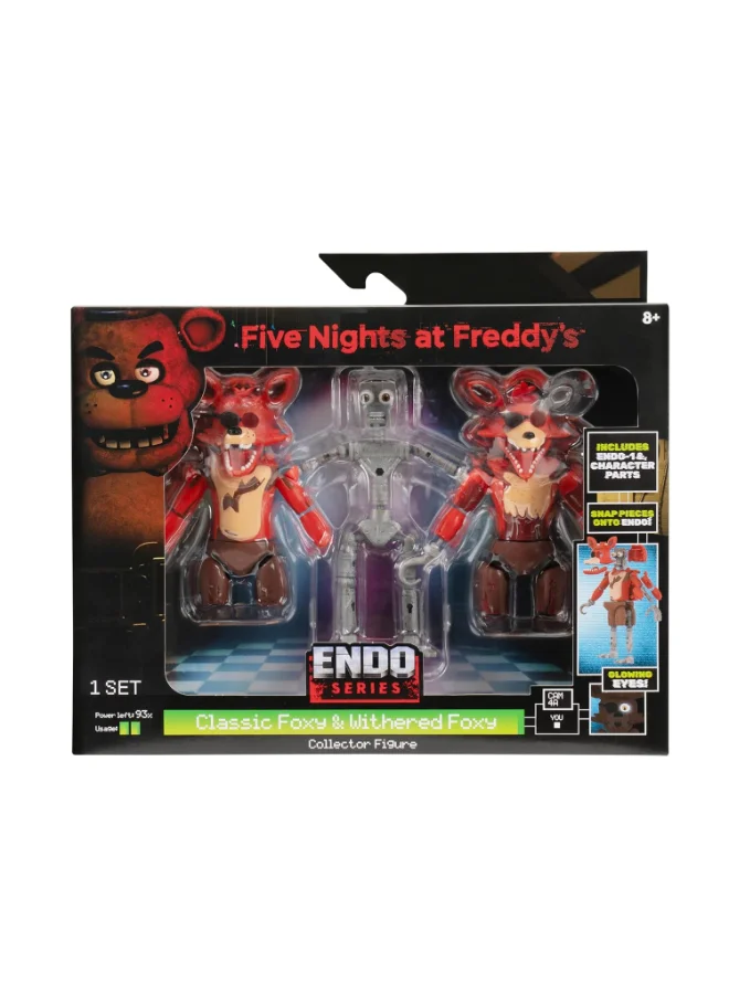 Endo Series Foxy & Withered Foxy Action Figures Set (Premium Collectible Figures, 15.24 cm, Pack of 3) 8ya7l