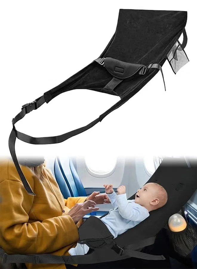 SHOPUP4U Airplane Seat Extender for Toddlers, Portable Travel Bed for Kids, Comfortable In-Flight Rest Support (45 cm x 35 cm) uz5lu
