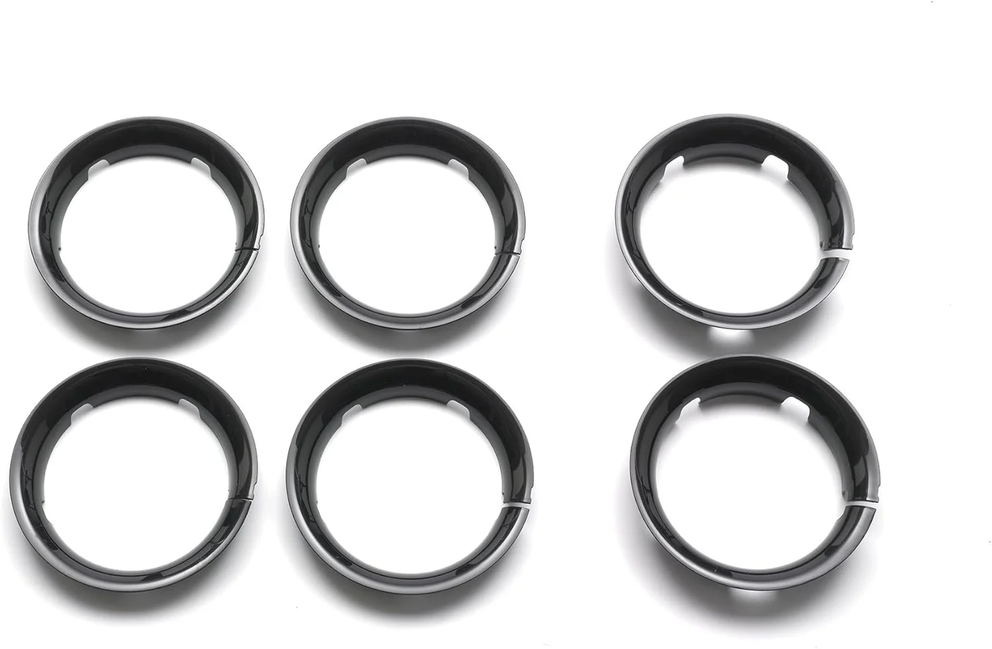 Premium Stroller Wheel Caps Set (Glossy Black, 4-Piece Set) op193