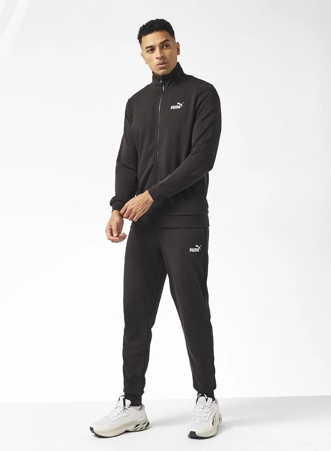 Sport Essential Tracksuit Premium Athletic Set for Men (Black, Large) yf4sq