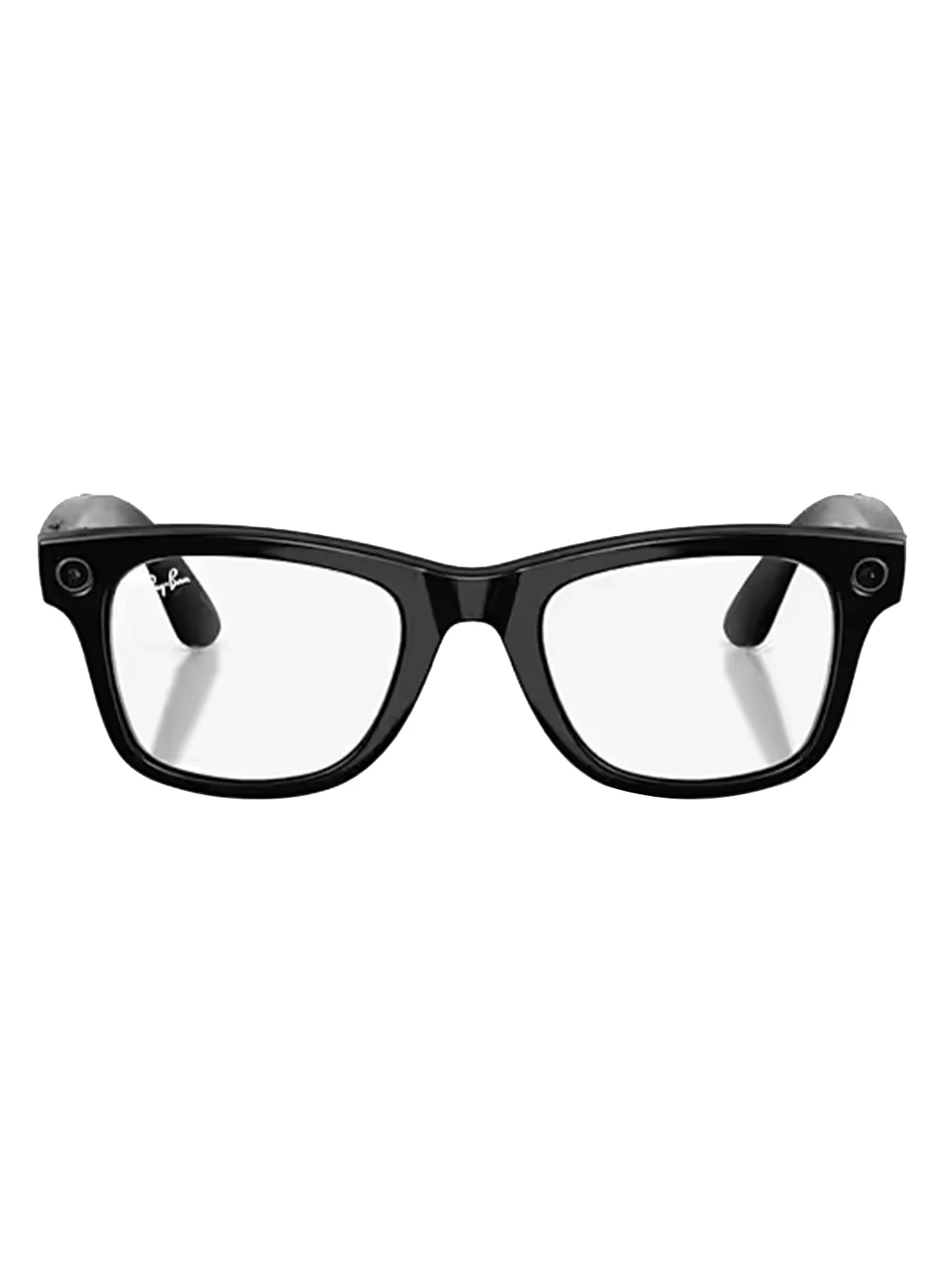 Premium Smart Audio Glasses with Integrated AI Camera and Photo Video Capture (Matte Black, Clear to Graphite Green Transitions Lenses) 85bc4
