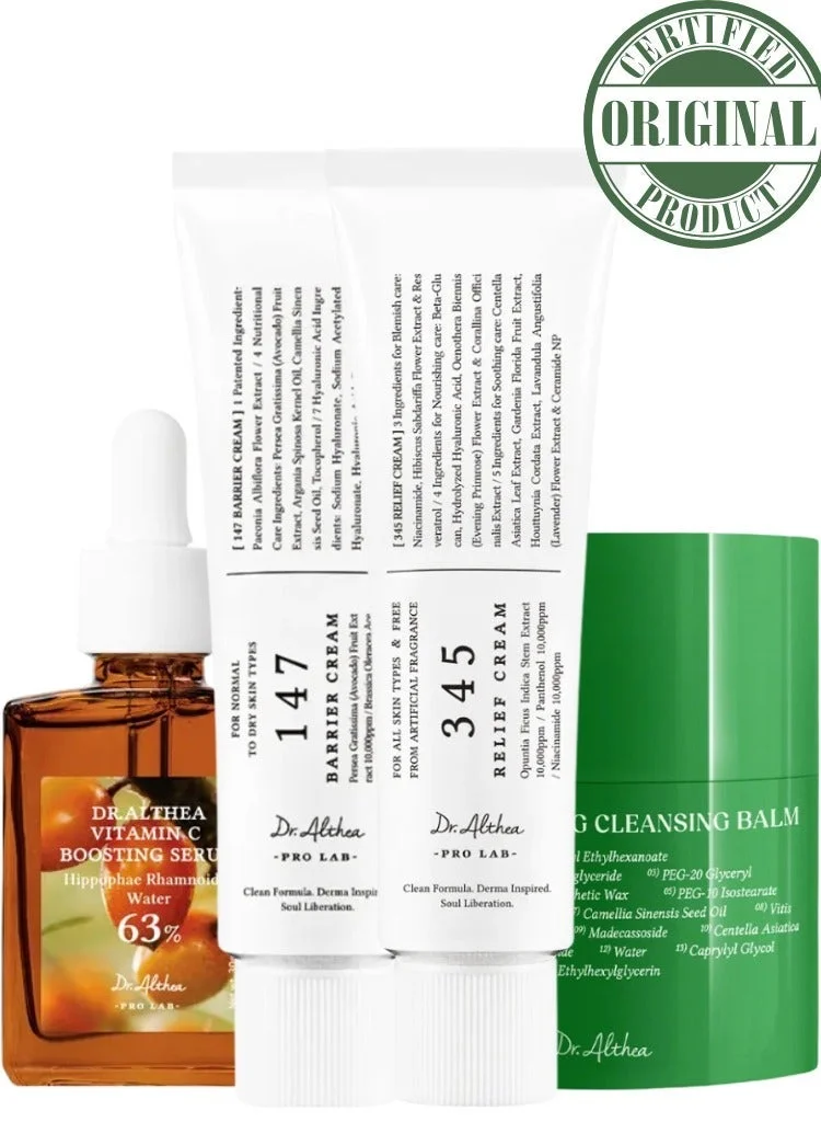 Dr. Althea Skincare Recovery Set Deep Hydration and Brightening Glow Essentials (4-Piece Set) zzthd