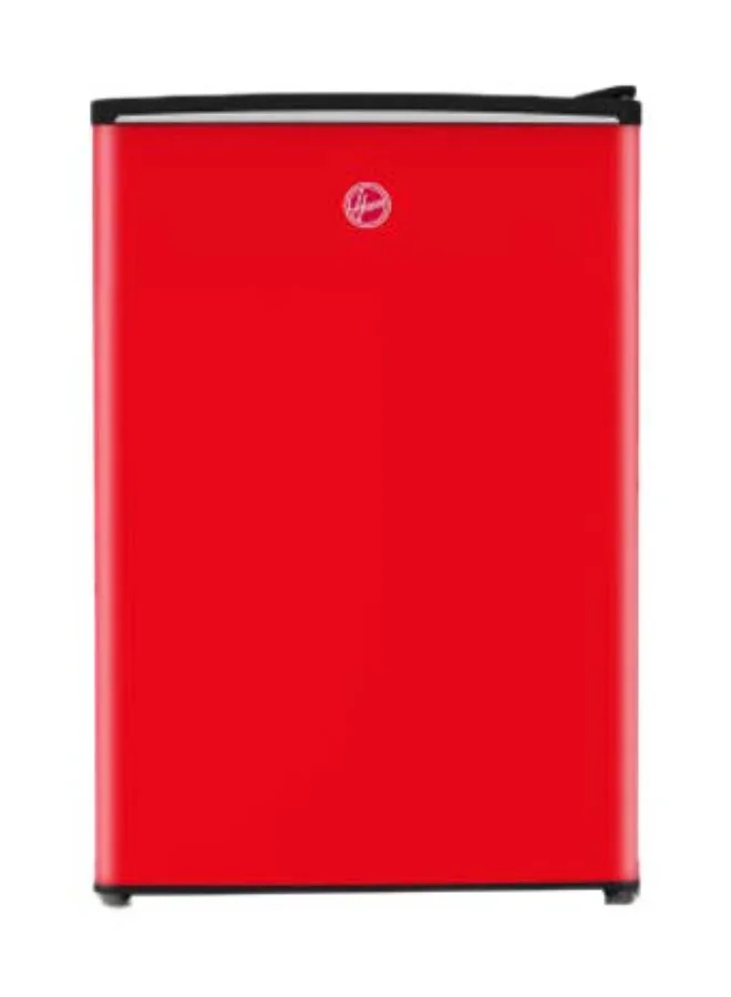 HOOVER Compact Single Door Refrigerator with Freezer Compartment, Adjustable Thermostat, Premium Red Finish (92 L) fz66t