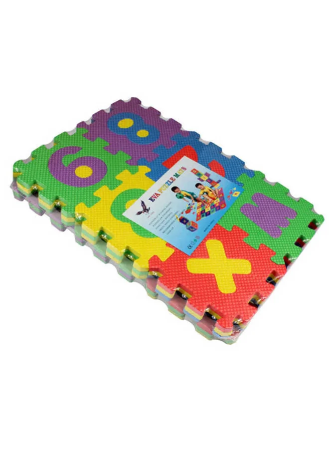 MiniMe Alphabet & Number Interlocking Foam Puzzle Play Mat (36 Pieces, Multi-Color) Educational Soft Floor Tiles for Kids od0vz