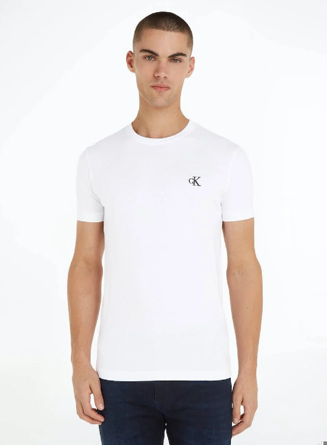 Premium Slim Fit T-Shirt for Men Breathable Cotton Casual Wear (Black, Large) g49pa