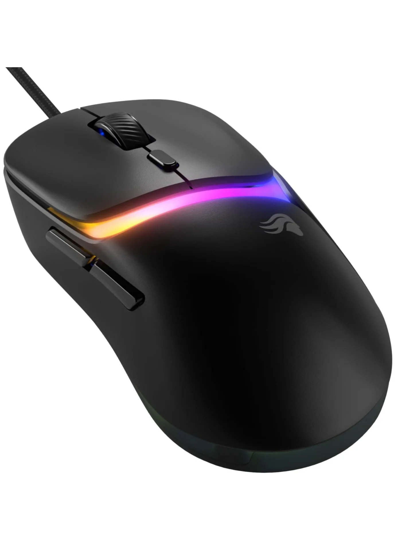 Premium Wired Gaming Mouse Ultralight Ergonomic Design High-Precision Optical Sensor 30K DPI 750 IPS Tracking for PC Gaming (Black) nfs7d