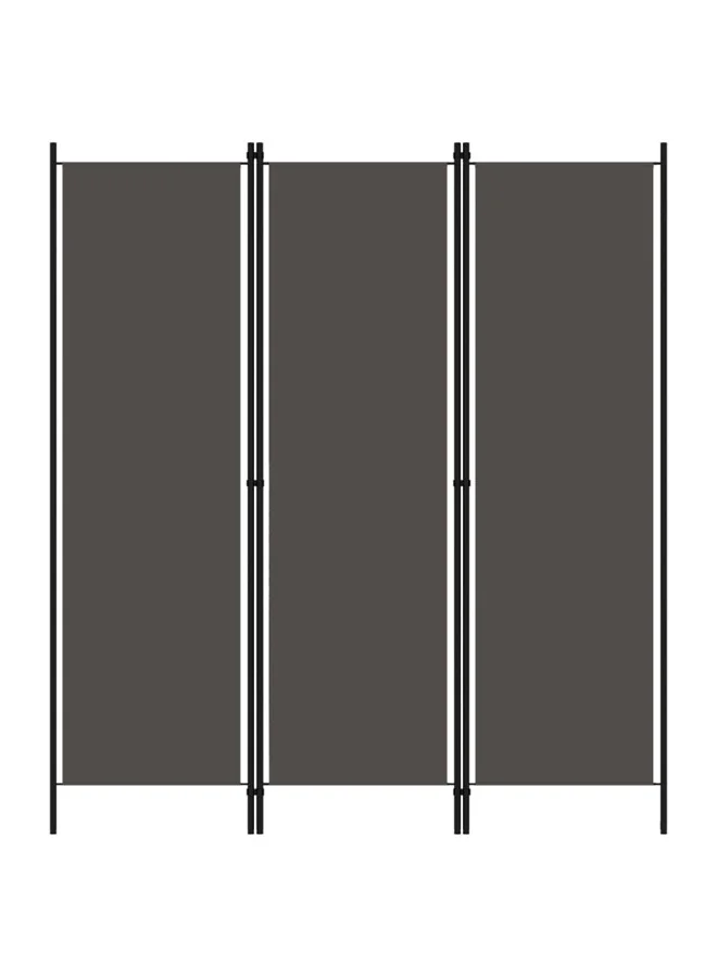 Premium 3-Panel Room Divider Privacy Screen Anthracite (150x180 cm) 7e8wt