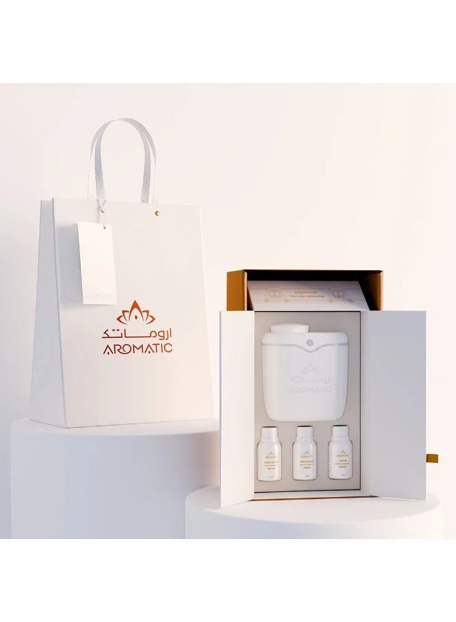 Aromatic Hotel Experience Premium Scented Candle (White, 250g) 12v8m