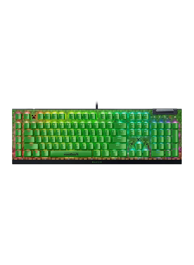 Premium Mechanical Gaming Keyboard with Tactile Clicky Switches, 6 Macro Keys, Chroma RGB Lighting, and Doubleshot ABS Keycaps (Wired, Green) q6q7r