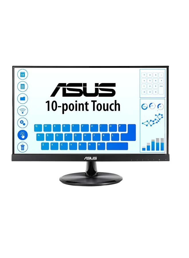 Premium 21.5-inch Full HD Touchscreen Monitor, 10-Point Multi-Touch IPS Display, Frameless Design, Flicker-Free, HDMI Connectivity (Black, 21.5 inch) 8z4sx