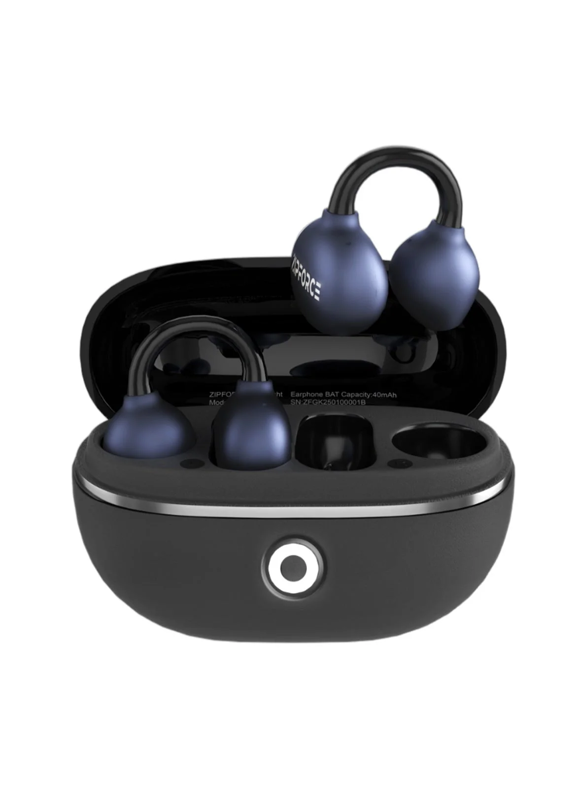 Premium Open Ear Wireless Earbuds Bluetooth 5.4 Lightweight Clip-On Headphones for Sports and Running (Black) 4lkzb