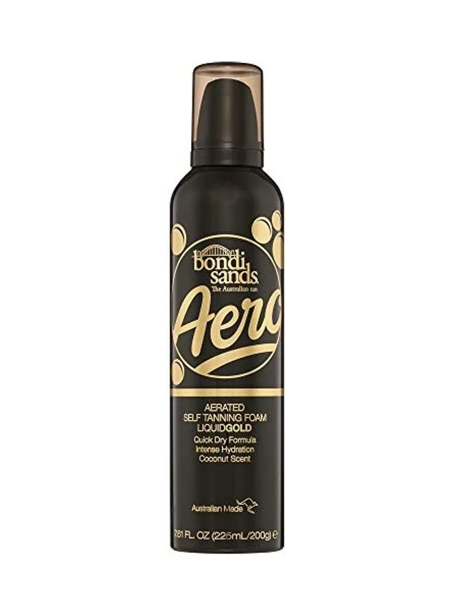 BONDI SANDS Liquid Gold Self Tanning Foam (Premium Sunless Bronzing Mousse for Natural Glow, 200 mL) eww7m