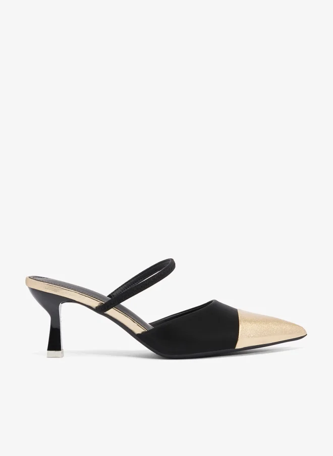 Ella Limited Edition Gold Accent Mid Heel Pump With Ankle Strap (Women's, Size 38) wvklg