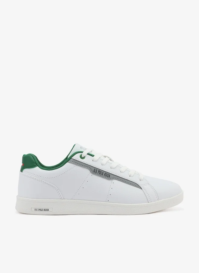 Casual Lace-Up Sneakers for Men Lightweight Everyday Footwear (White, 42) 1tfx1