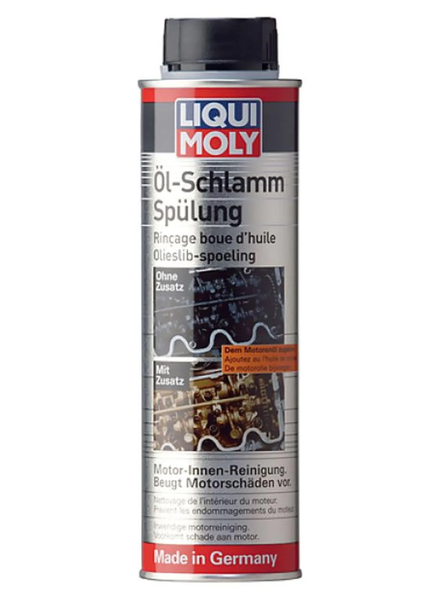 Premium Engine Oil Sludge Flush Additive Professional Cleaning Formula (300 mL) lzpi5