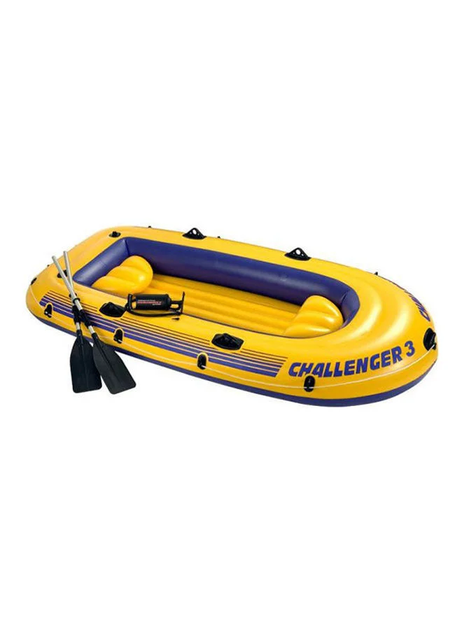 Inflatable 3-Person Raft Set with Oars and Pump (295 cm x 137 cm) h7vck