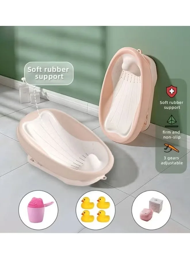 MIXDE Foldable Baby Bath Lounger Adjustable Recliner (Newborn Bath Rack for Bathtub, 55cm x 30cm) fzsal