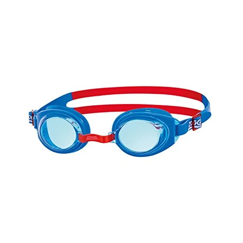 Junior Swimming Goggles UV Protection Anti-Fog Lens for Kids (Blue/Red, 6-14 Years) vktk8