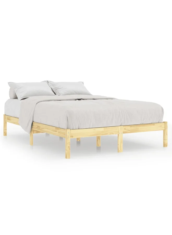 vidaXL Bed Frame Solid Wood Platform Foundation (160x200 cm) rpb5e