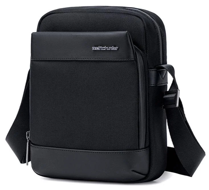ARCTIC HUNTER Crossbody Sling Bag, Premium Messenger Bag for Men, Water-Resistant Work Office Satchel (Black, 30x20x10 cm) vafwr