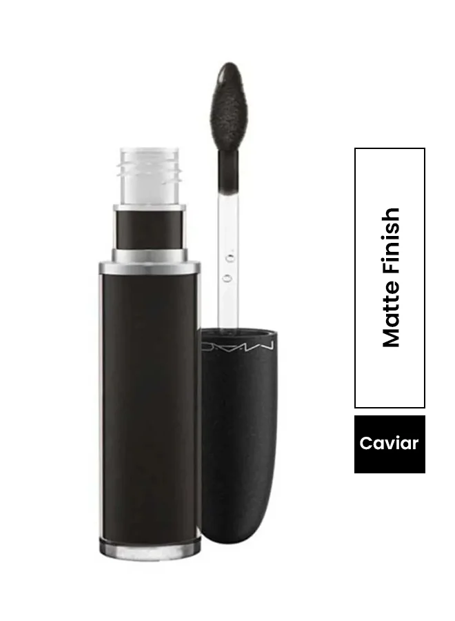 Premium Matte Liquid Lipstick Long-lasting High-pigment Formula (Caviar, 5 mL) pmb3h