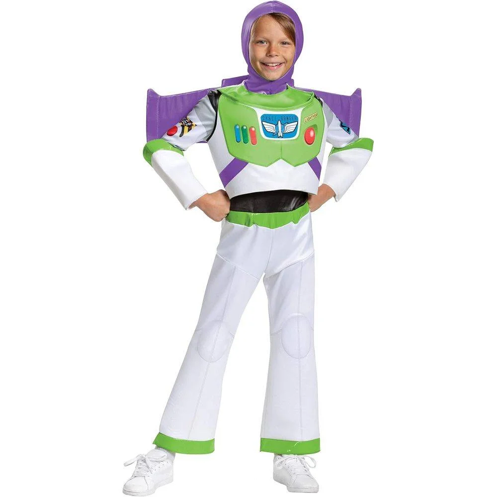 Space Ranger Hero Costume Set for Kids (White/Green, 3-4 Years) mhvll