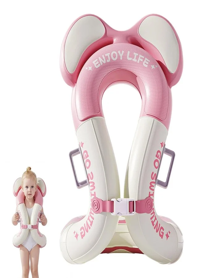 Premium Kids Swimming Buoyancy Vest Adjustable Safety Floatation Aid for Beginners (Pink, 3-15 Years) csm69