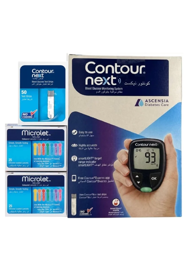 Premium Blood Glucose Monitoring System Starter Kit with Test Strips and Lancets (1 Kit) kj61d