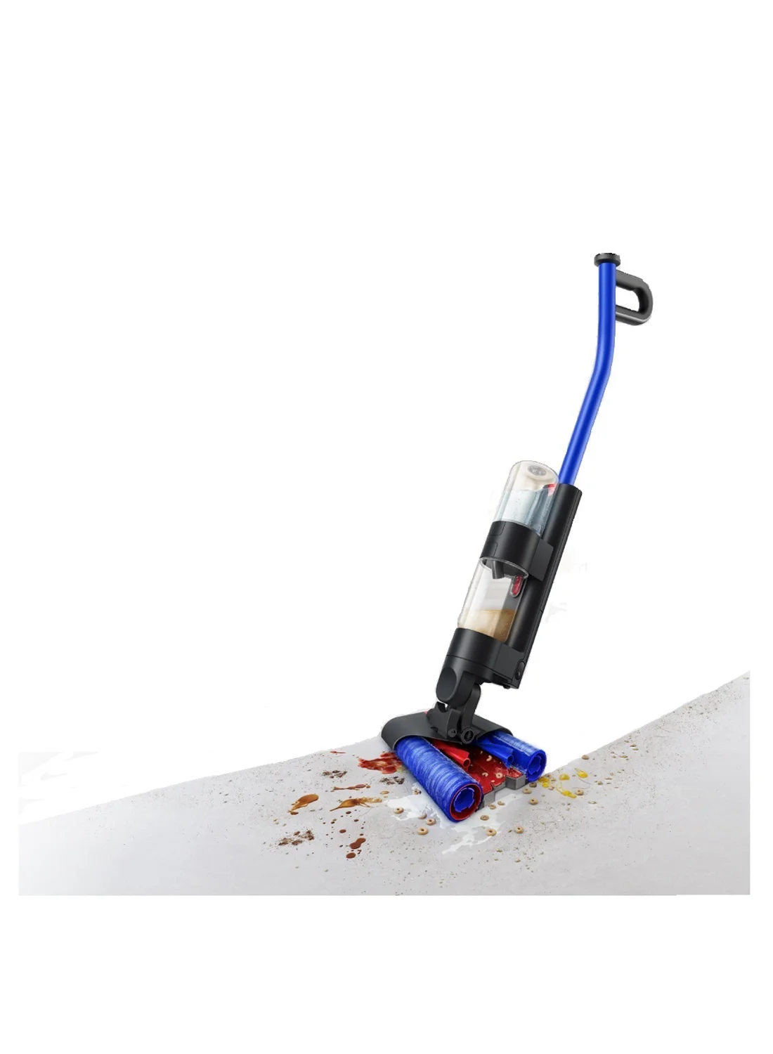 High-Speed Ionic Wet Floor Vacuum Cleaner Cordless Hardwood Floor Washer (Blue, 1 Unit) ufpxd