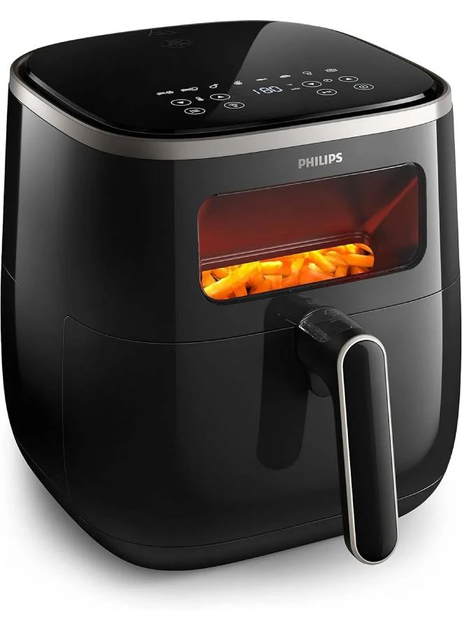 Professional Air Fryer XL with Viewing Window and Rapid Air Technology (Black, 5.6 L) ztebl