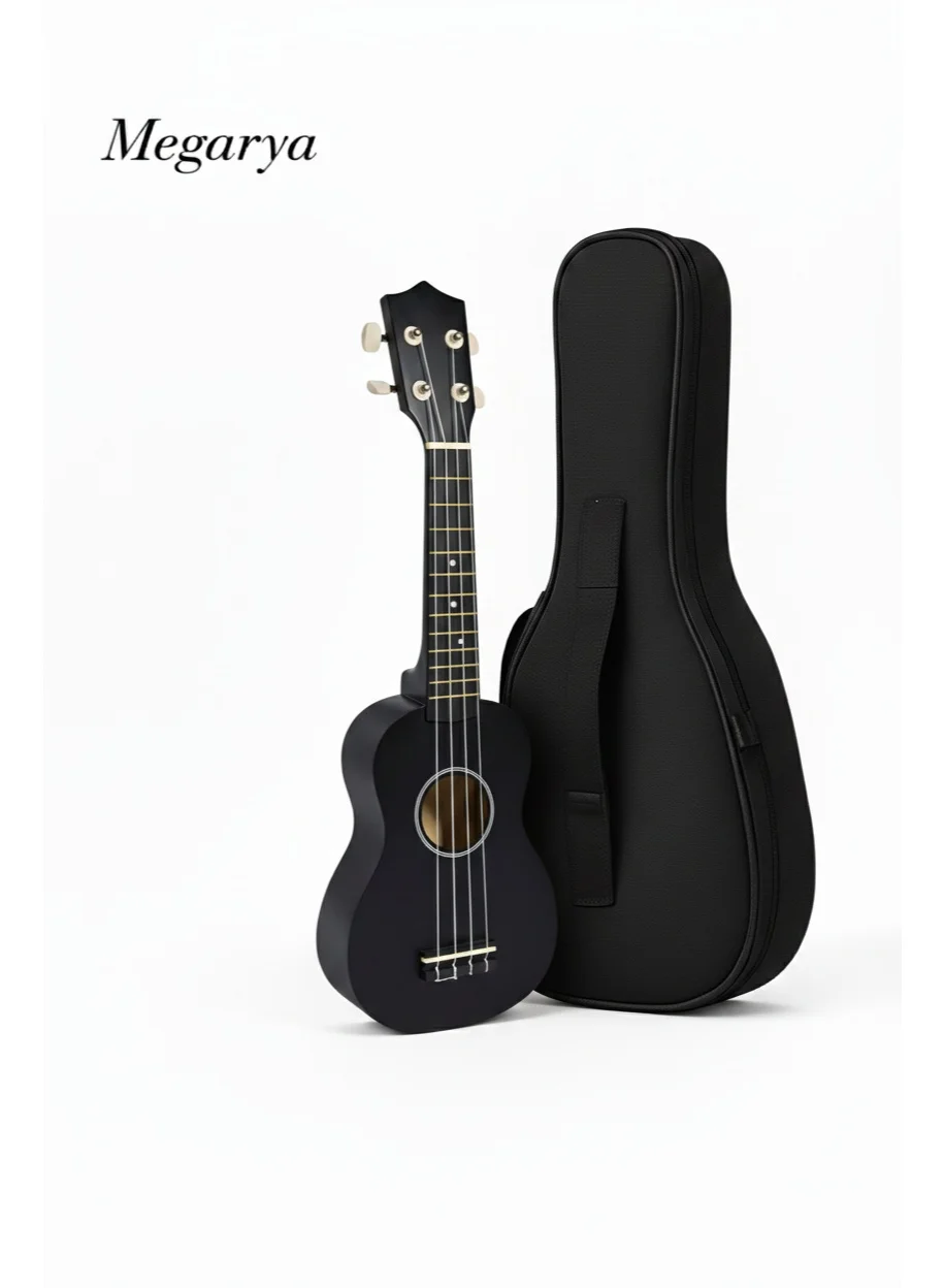 Megarya Concert Ukulele Acoustic Instrument for Beginners and Kids (Black, 21 Inch) 6z2qv