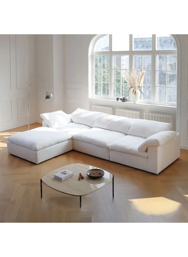 Maharat Al Bahar Cloud Sofa Set Modern Luxury Living Room Furniture (Solid Wood Frame, 3-Seater) 6dbew