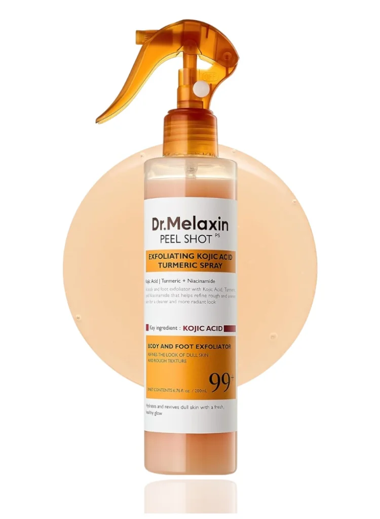 Dr. Melaxin Peel Shot Brightening Spray with Kojic Acid and Turmeric for Radiant Skin (100 mL) vl6gz