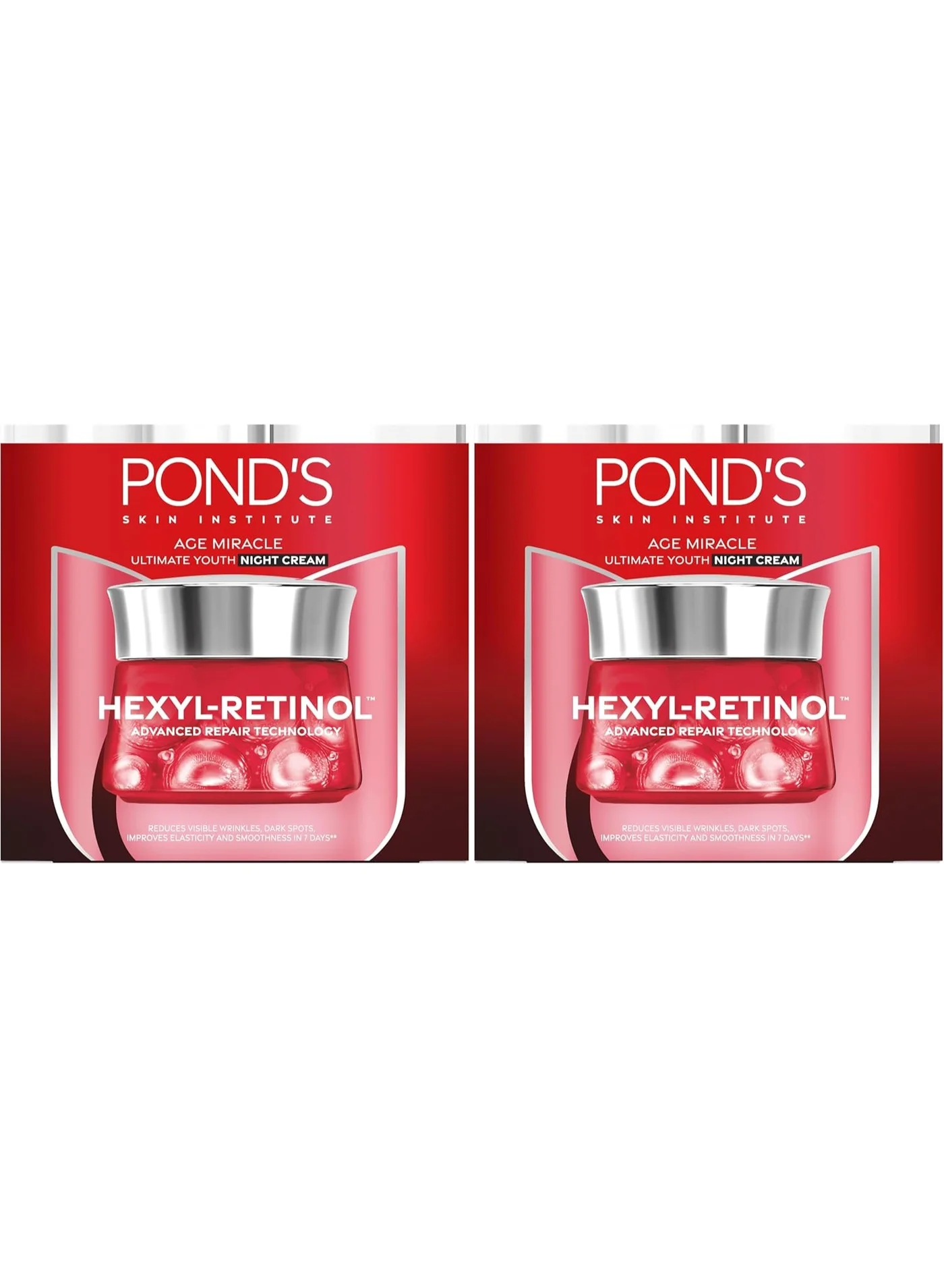 POND'S Ultimate Youth Night Face Cream with Hexyl Retinol (For Mature Skin, 100g Pack of 2) u5suo
